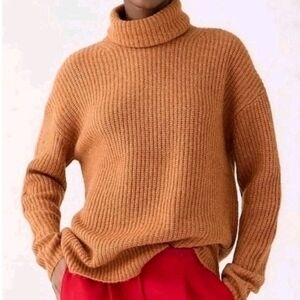 J. Crew Wool Alpaca Blend Turtleneck Fuzzy Sweater